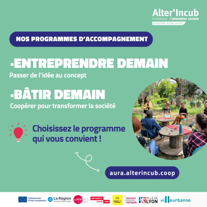 Programme accompagnement projet incubateur